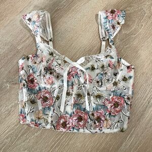 Victoria's Secret Unlined Bra Top Floral